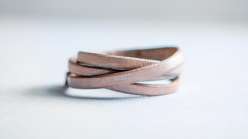 Metallic Leather Bracelet