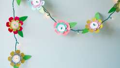 Cricut Crafts: Flower String Lights