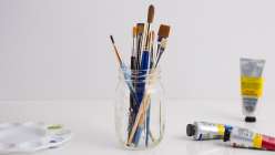 Acrylic Painting: How to Clean Paintbrushes