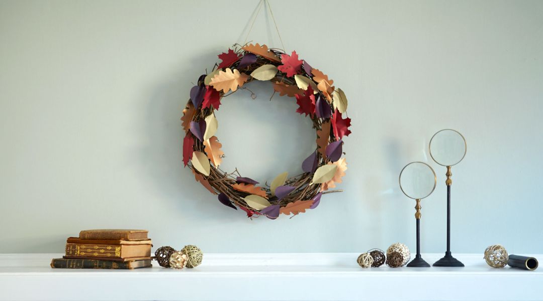 Cricut Crafts: DIY Fall Leaves Wreath