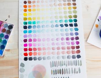 Playing with Watercolor: Mixing Colors and Creating Charts