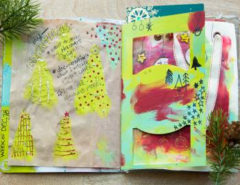 Holiday Art Journaling: Get Your Merry On