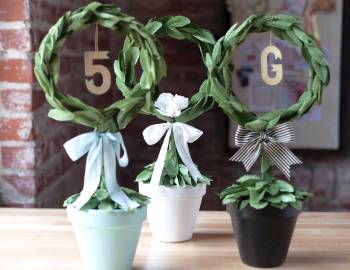 Paper Wedding Crafts: DIY Topiary