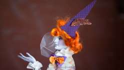 Courtney Cerruti will teach you to create a witch form homemade Halloween decoration from patterned papers and add volume and depth using some simple costuming techniques. Make a few witches, and hang them for a homemade Halloween decoration.