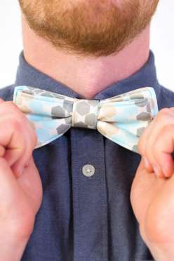 Annabel Wrigley teaches easy-to-sew, customizable bow tie for the special men in your life.  This is an easy sewing project for a special homemade gift or fathers day present.