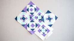 pineapple blocks can be pieced together to make a full sized quilt