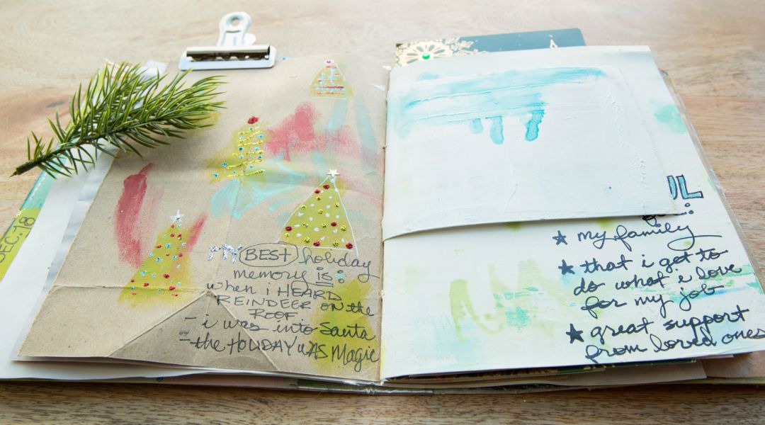 Holiday Art Journaling